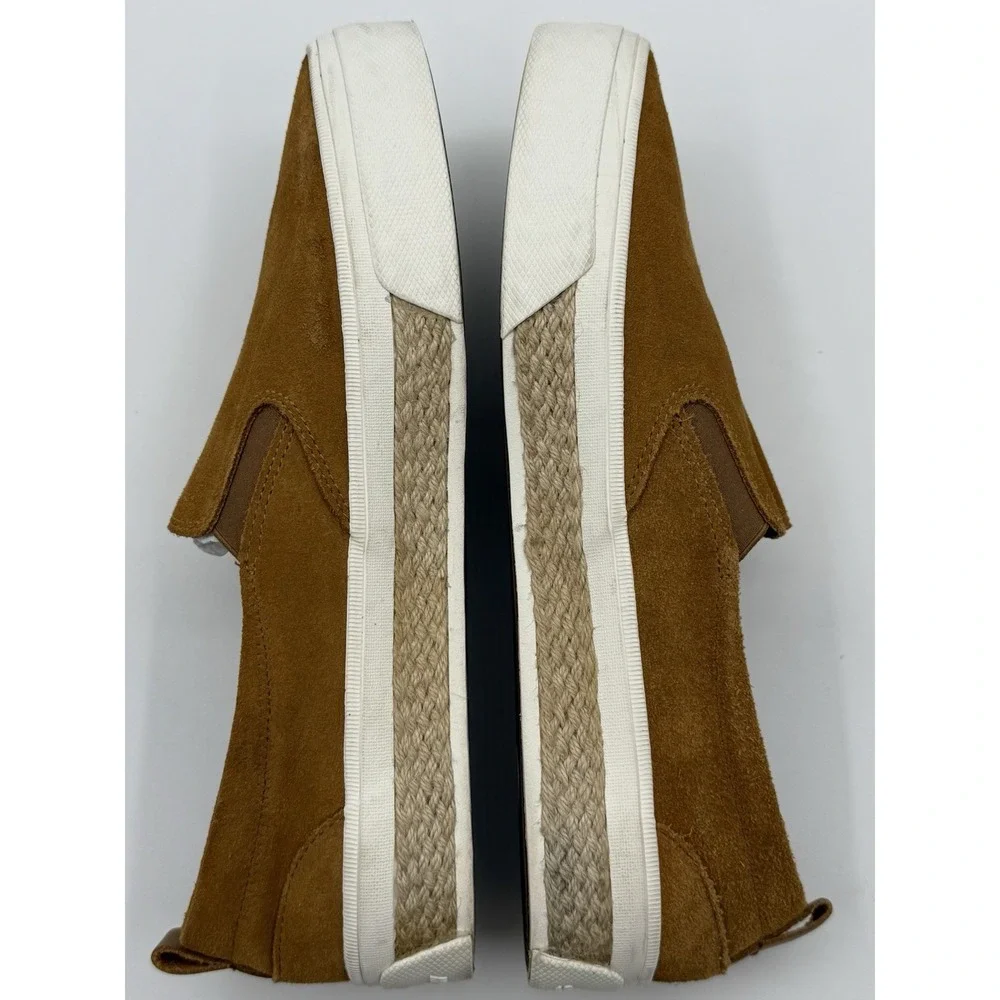 Sperry Top Sider Women's Sz 12 Tan Suede Slide‎ On Espadrille
